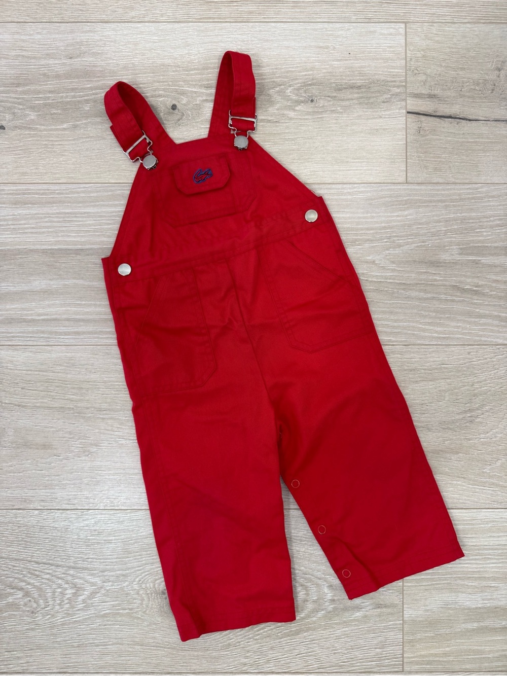 Lacoste Izod Vintage Red Overalls